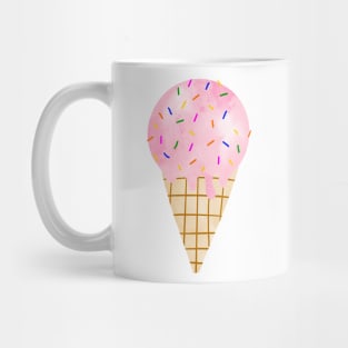 Pink Ice Cream Cone Mug